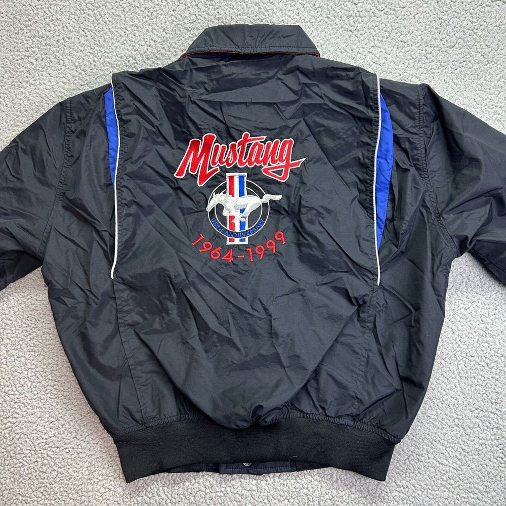 Vintage Crown 1999 Ford Mustang 35th Anniversary Jacket Men's Medium Made In USA - Picture 5 of 8